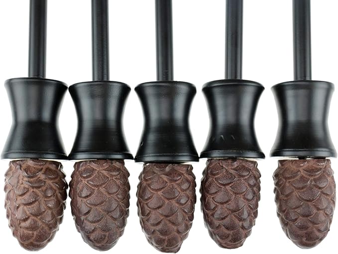 CLEVER GARDEN Heavy Duty Decorative Hose Guide - Pinecone, 5 Pack
