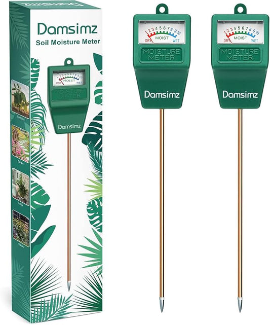 2 Packs Soil Moisture Meter for House Plants, Plant Water Meter, Plant Moisture Meter Soil Tester, Hydrometer for Plants Care, Gardening, Indoor and Outdoor Plants, No Battery Needed | Instant moisture readings help prevent over & under watering. No ba...