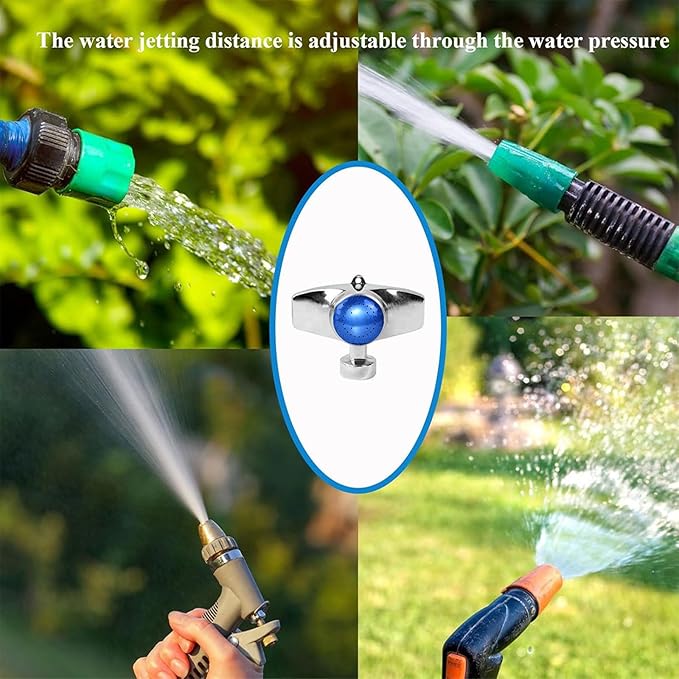 360 Degree Metal Spot Sprinkler,Small Sprinkler Garden for Small Areas Lawn Sprinklers for Yard Circle Pattern with Gentle Water Flow Garden Watering (1, Blue)