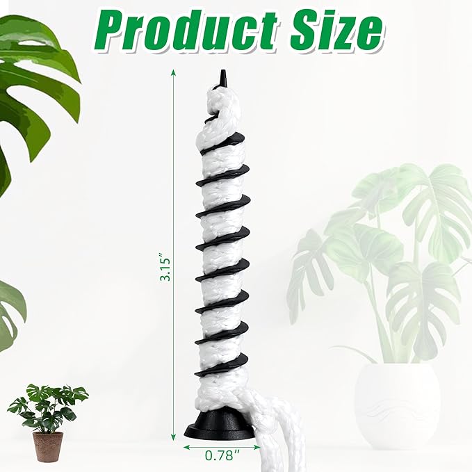 24 Pcs Self Watering Spikes for Indoor Outdoor Plants Automatic Plant Watering Stakes with Wick Rope Planter Insert Devices for Potted Plants Seedlings Garden Pots
