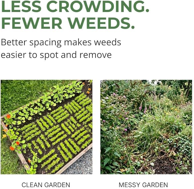 Seed Spacer Tool for Square Foot Gardens - Maximize Your Garden Space and minimize Weeds with This Premium Garden Tool