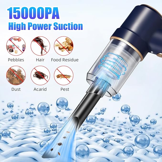 2026 Bug Vacuum Catcher - Spider and Insect Catcher Traps,Cordless Handheld Vacuum Cleaner Rechargeable Bug Catcher Strong Suction with Suction Nozzle for Cockroach Bedbug Ant Beetle