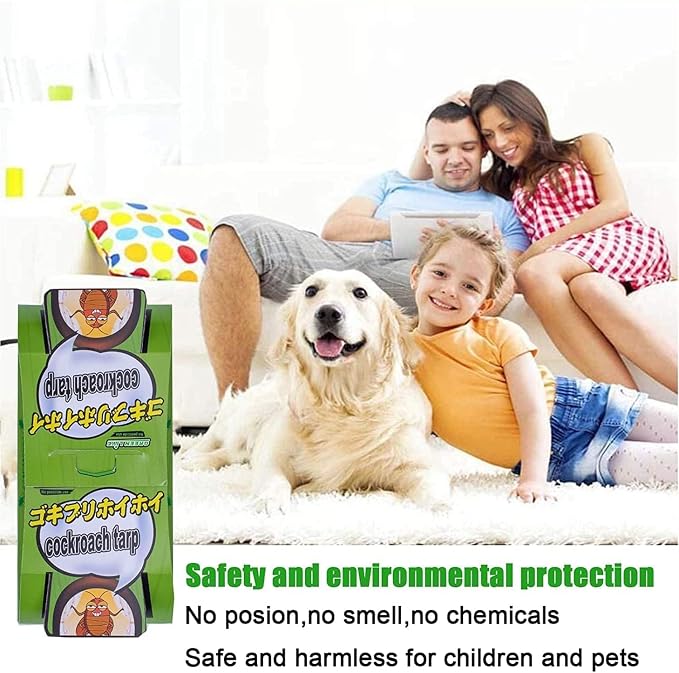 Roach Trap (20Pack) -Cockroach Traps Indoor with Bait,Roach Motel -Child hild & Pet Friendly