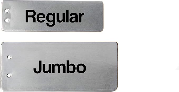 Impress-O-Tags Aluminum Plant Label Tree Tags Pot Label Tag Outdoor Marker Metal (100 Regular Size Labels)