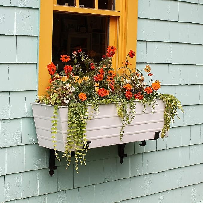 Achla Designs C-21W Window Box, Large, White