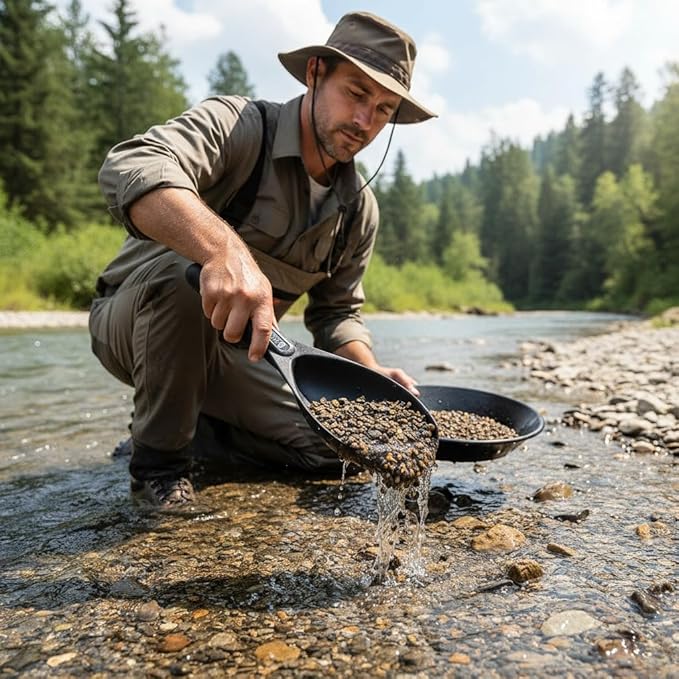 Sluice Fox Gold Prospecting Paydirt Scoop | Durable Plastic Hand Trowel Shovel | Lightweight Tool for Panning, Dredging & Crevice Digging