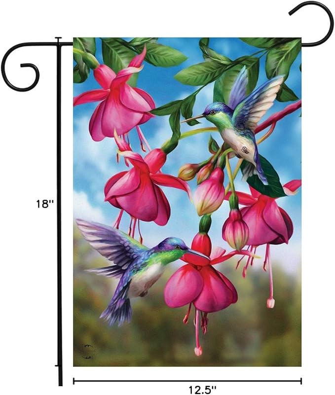 Briarwood Lane Flight Of The Hummingbirds Garden Flag