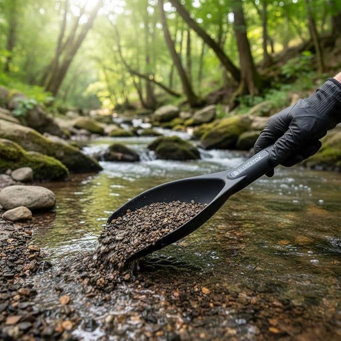 Sluice Fox Gold Prospecting Paydirt Scoop | Durable Plastic Hand Trowel Shovel | Lightweight Tool for Panning, Dredging & Crevice Digging