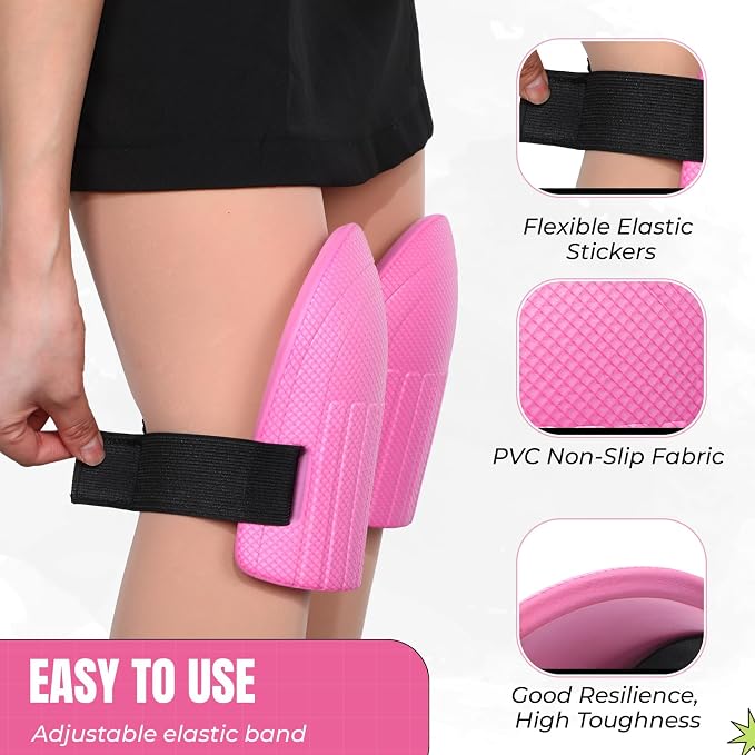 WinnerWhy Gardening Knee Pads for Women and Men Lightweight Waterproof Foam Knee Pads for Gardening and Housework with Adjustable Hook'n'Loop Straps(Pink)