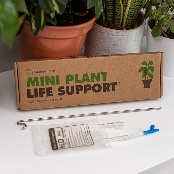 Bubblegum Stuff - Mini Plant Life Support Drip Irrigation Device For House Plants | Automatic Watering System | 3.5 Fluid Ounces - Plant Waterer For Indoor Plants…