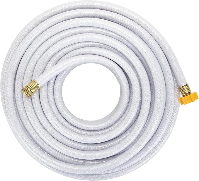 Camco TastePURE 75 Foot RV and Marine Drinking Water Hose Accessory with 5/8" ID for Camping, Tailgating, & Outdoor Recreation, White
