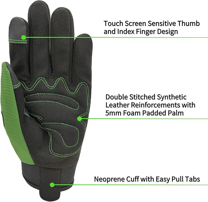 Gardening Gloves,Women Yard Work Garden Glove,Gifts | Thorn Proof,Puncture Resistant,Touchscreen,Gift,Leather,Spandex