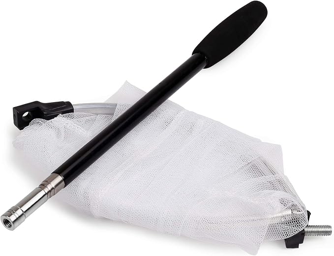RESTCLOUD Insect and Butterfly Net with 12" Ring, 24" Net Depth, Handle Extends to 59 Inches