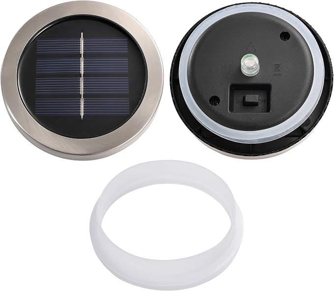 Cooo Christmas Gifts 2 Pack Solar Lanterns Waterproof Outdoor Heavy Crackle Glass a Big Warm LED Stainless Steel Lid 215% Solar for Women Mom Grandma Landscape Path Lights Garden Yard Backyard Decor