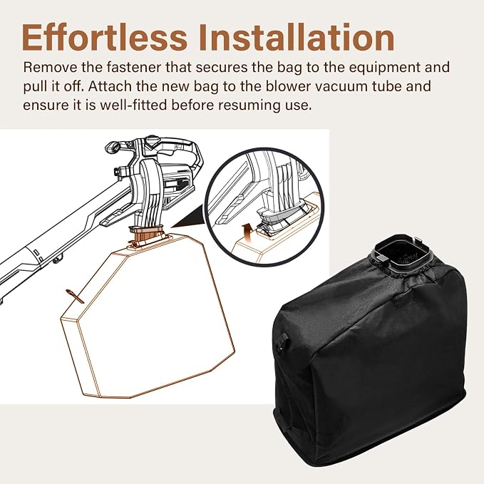 Leaf Bag Replacement Compatible with Ryobi Vacuum - RY40405 RY40405VNM 40V Vac Attack Leaf Blower Vacuum Mulcher, Replaces for Ryobi Part # 205110001