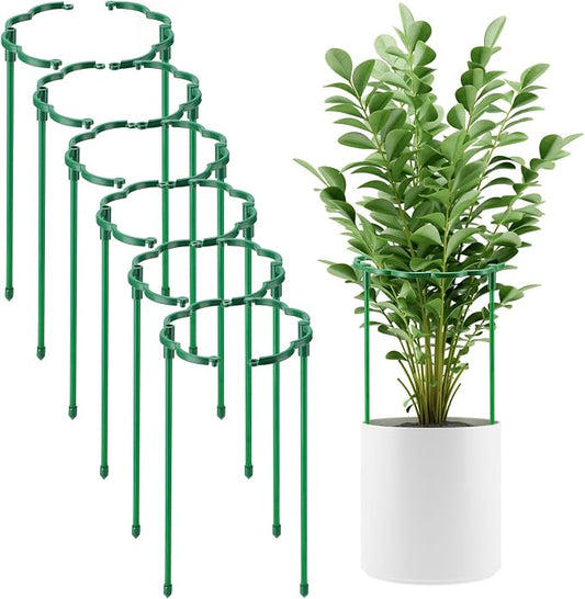 12 Pack Plant Support Stakes Sets - Versatile Plant Cages, Stackable Garden Flower Support， Small Plant Stakes for Indoor Plants,Tomato,Monstera, Peony, Hydrangea, Climbing Plants