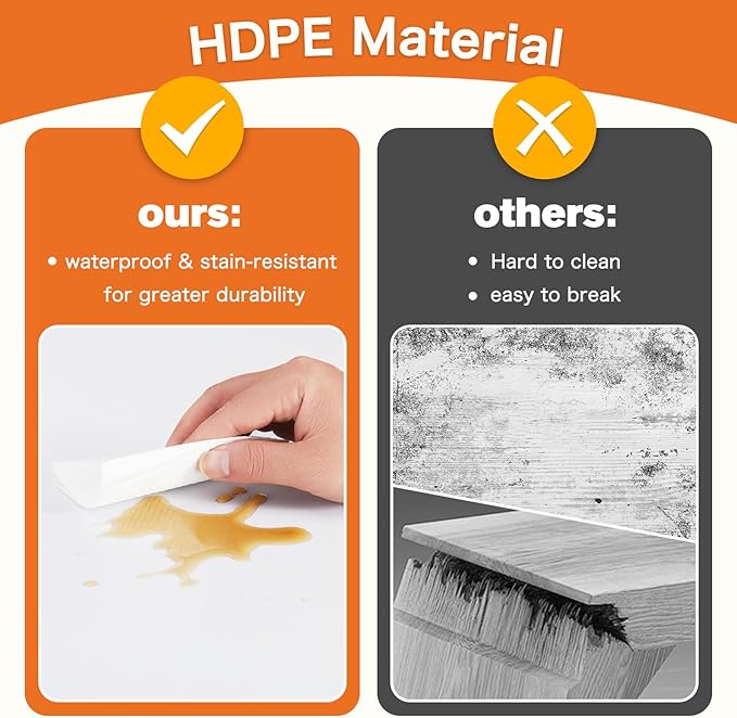 Sweetcrispy 8 FT Folding Picnic Table Easy to Fold and Store, Foldable Table for Camping Picnic Dining Party Kitchen Outdoor Indoor with Carrying Handle