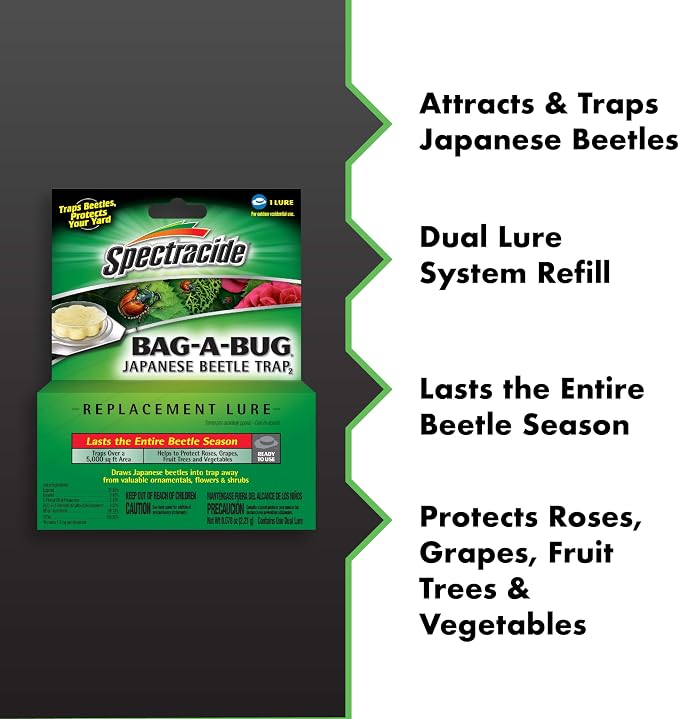 Spectracide Bag-A-Bug Japanese Beetle Trap Replacement Lure 1 Count, Lure Refill