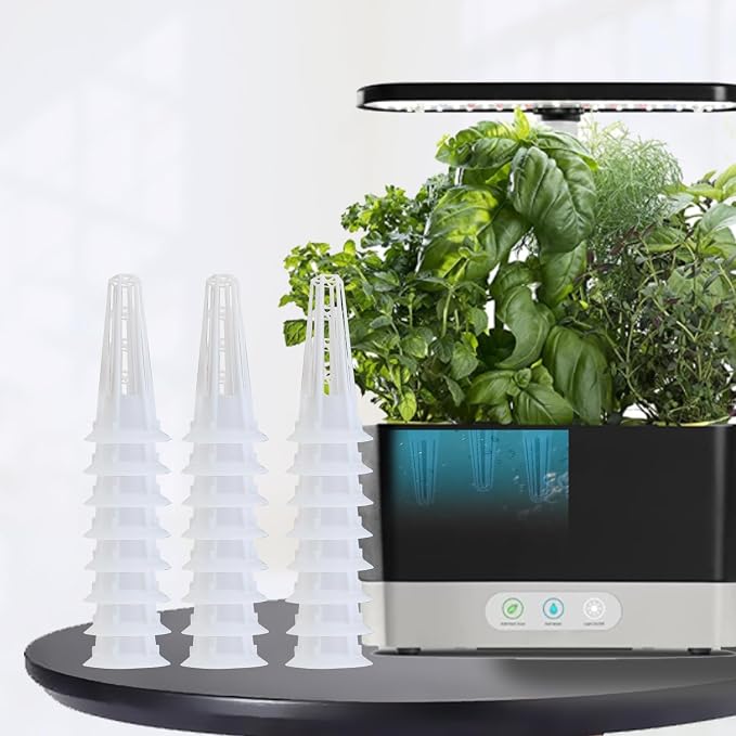 20 PCS Replacement Grow Baskets and Grow Domes Compatible with Aero Garden, Hydroponics Garden Accessories Basket Set,Plant Growing Container with Transparent Insulation Domes.