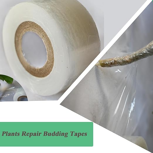 Garden Grafting Tape, 2 Pack Stretchable Garden Grafting Film Plants Repair Budding Tapes for Fruit,Floral,Tree and Plants