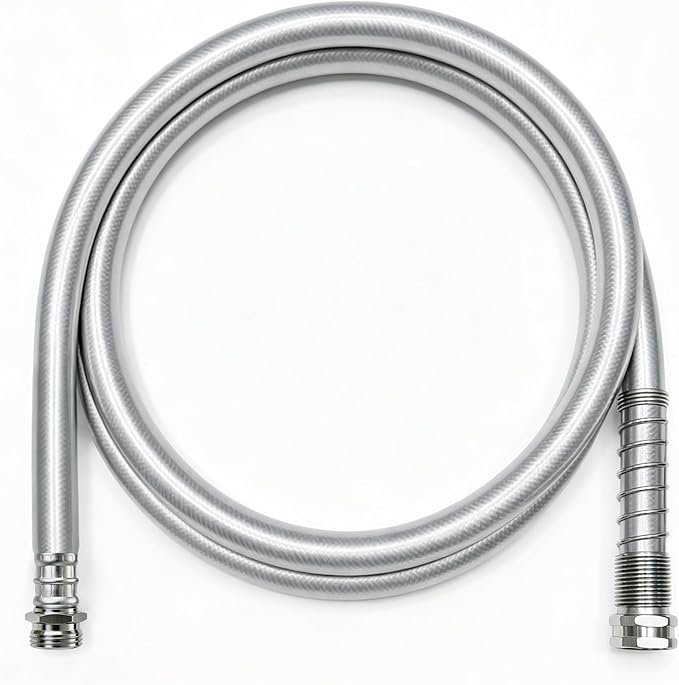5/8" x 15 ft Leader Hybrid Garden Hose - No Kink Leakproof Heavy Duty Flexible Lightweight Durable Water Hose - Male to Female Fittings for Reel Cart, Gardening, Lawn & Car Wash