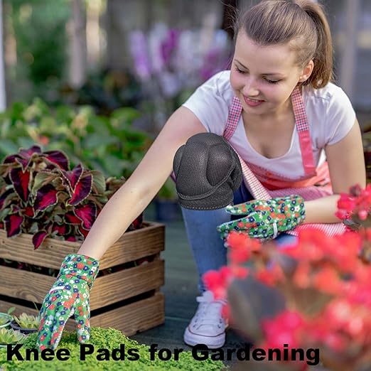 Men Women Knee Pads for Working Kneeling Flooring, Gardening Pad for Cleaning Floors, Soft Protective Housekeeping Kneepads for Adult Youth, Non-slip Foam knee Cushions for Workers, Black S (1 pair)