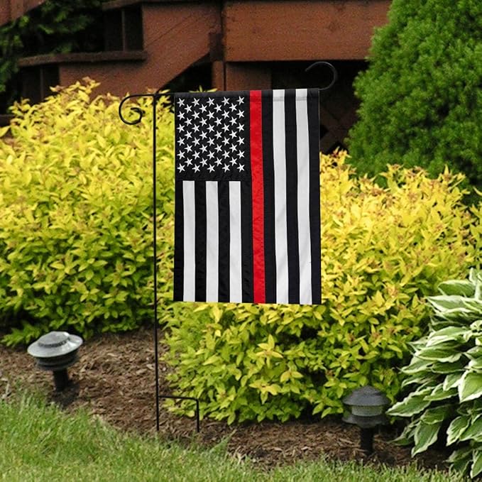 Briarwood Lane Thin Red Line Embroidered Garden Flag