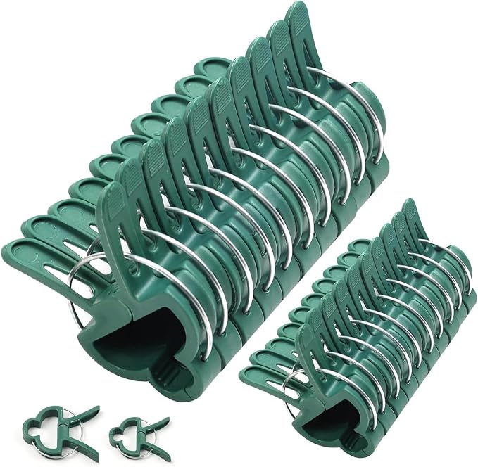 20pc Gentle Plant & Flower Clips for Supporting Stems
