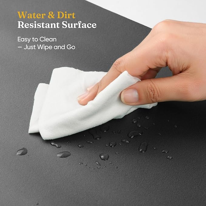 Grenebo High-Density NBR Foam Garden Kneeling Pad, 1.6" Extra Thick Gardening Pads for Kneeling, Ultra Soft Kneeling Pads for Gardening, Work, Exercise, Yoga, 17.3×11×1.6 in (2, Black Pink)