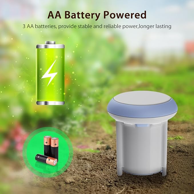 Smart Soil Moisture & Temperature Sensor WiFi/Bluetooth | IP65 Waterproof Certified Indoor/Outdoor Plant Monitor | Compatible with Alexa, Tuya App | Garden, Lawn Hygrometer