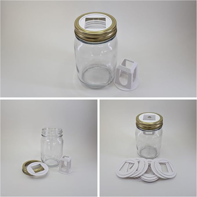 Grow Cubes for Hydroponic System/Compatible with Gardyn (10 Grow Cubes + 10 Regular Mouth MJ Adapters)