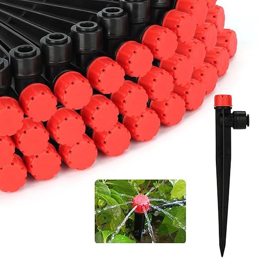 Vatony 20PCS Plant Self Watering Insert Spikes Device, Automatic Water Control System with Adjustable Drip Irrigation, Plastic, Special Feature: Automatic Watering