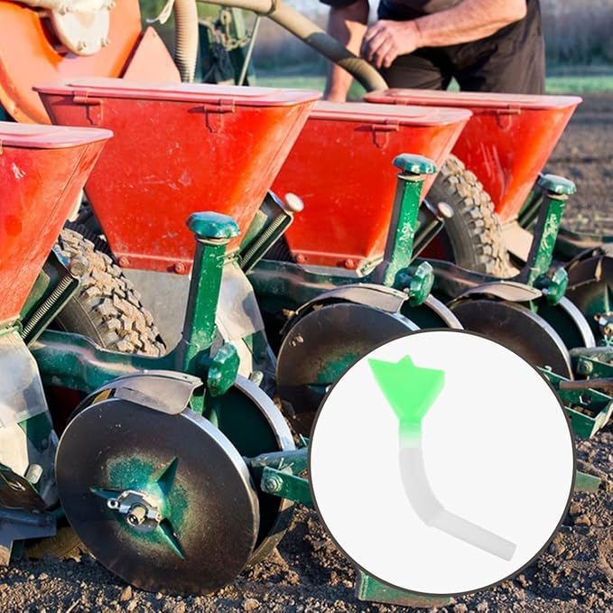 SUPVOX Adjustable Seeder Tube with Funnel - 1.25" (3.2cm) Flexible Replacement Seed Planter Tube for Corn & Wheat Drills, Heavy Duty Plastic Fertilizer Hose for Farm Machinery, 1-Set