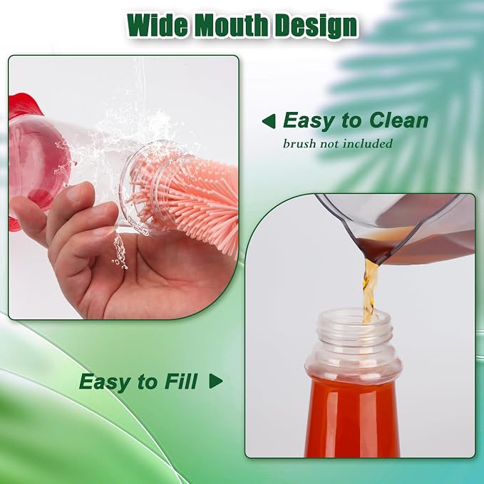 FEED GARDEN 10oz Plastic Hummingbird Feeders for Outdoors - 1 Pack, Ant & Bee Proof, 6 Feeding Ports, Easy Clean Red Nectar Feeders for Outside Hanging, Gifts for Mom