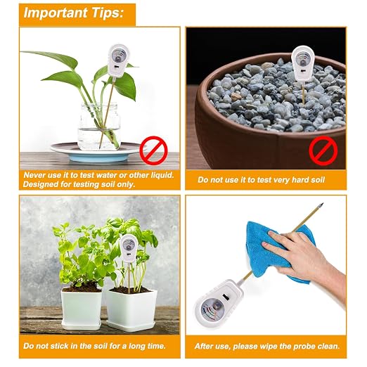Soil Test Kit 3-in-1, Soil Moisture Meter, Soil PH Meter, Fertility Soil Tester, Soil Tester for Garden, Lawn, Farm, Outdoor & Indoor Use (Milky White)