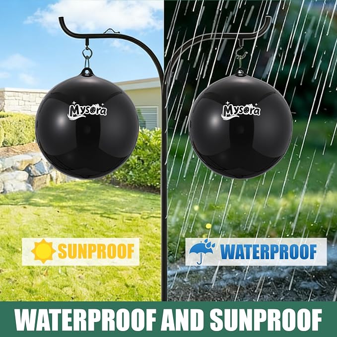 2 Pack Fly Trap Balls Outdoor Hanging Insect Trap with Air Pump Reusable Sticky Fly Catcher for Farm Orchard Yard Garden Patio