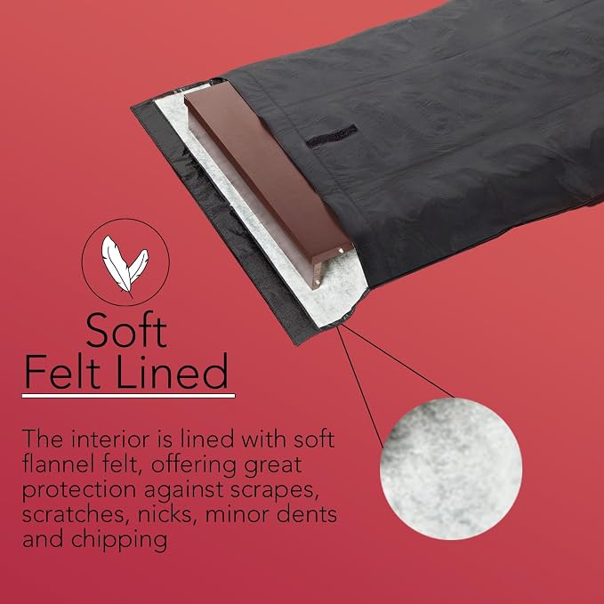 LAMINET Premium Heavy Duty Table Leaf Storage Bag water, scratch resistant. Extra Thick waterproof exterior flannel backing. Store Your Table Leaves safely. Holds Leaves up to 18" wide. 4 Pack