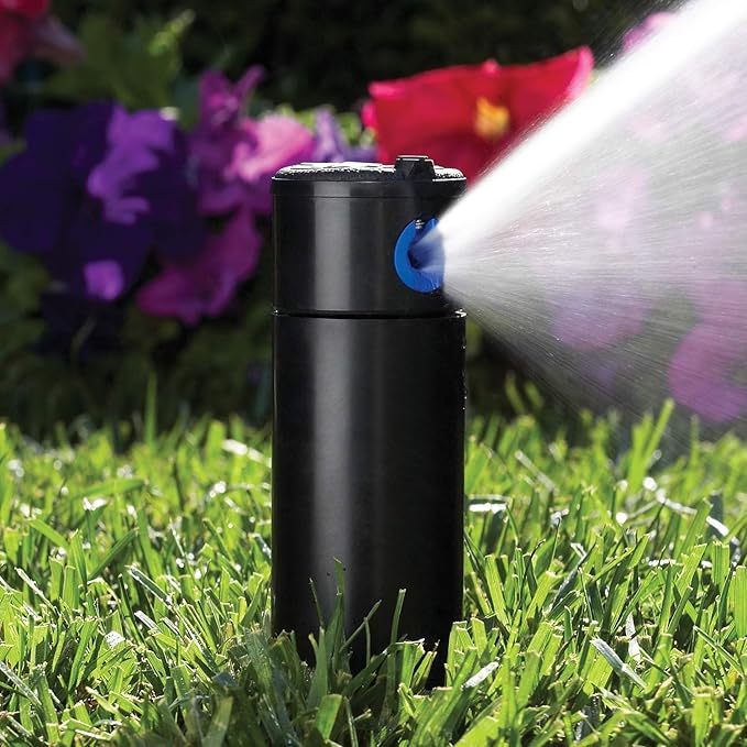 Hunter PGP-ADJ 3/4" Rotor Sprinkler, Adjustable 40°– 360° Arc, Gear Drive, 4" Pop Up Sprinkler, Lawn Irrigation Head, 22–52 ft Spray Distance, Preinstalled 3.0 GPM Nozzle, 2 Pack