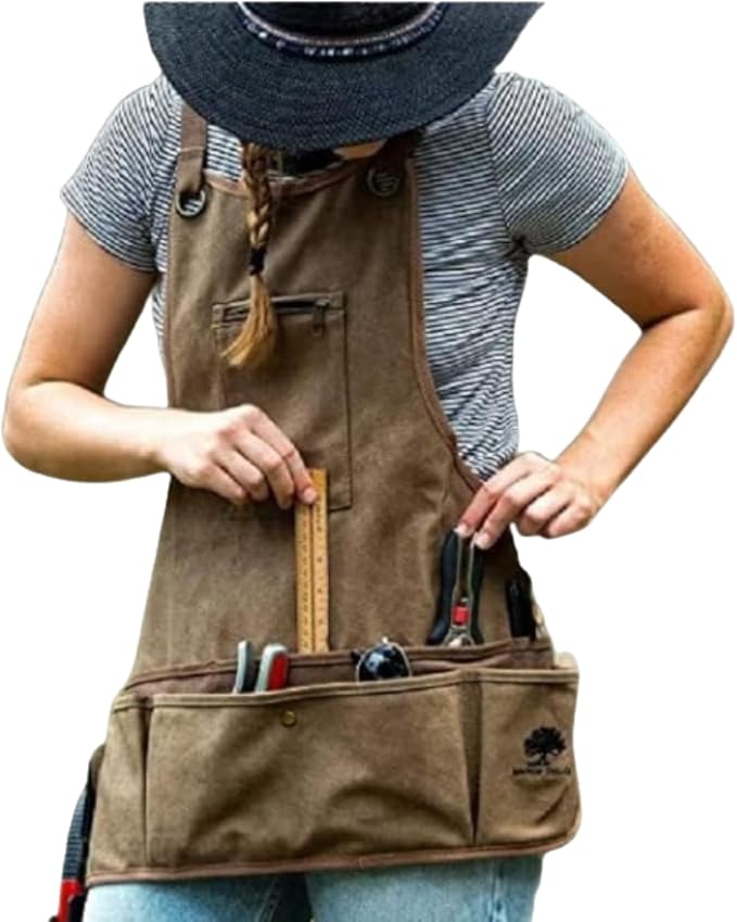 Ironwood Tool Co. 16oz Waxed Canvas Garden Tool Apron