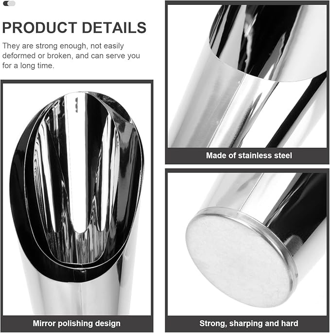 Yardwe 3Pcs Stainless Steel Soil Scoop Set for Gardening Bonsai Planting Fertilizer Potting Soil Shovel Cups