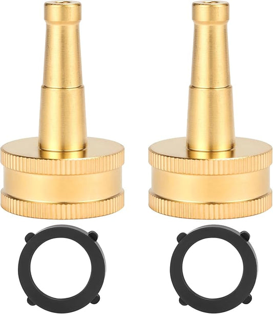 2 Pack Sweeper Nozzle for Garden Hose, 2" Hose jet nozzle with 3/4-Inch Hose Thread Inlet