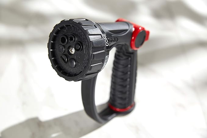 Orbit 58993 7-Pattern Watering Nozzle with Thumb Control,Black,(Pack of 6)
