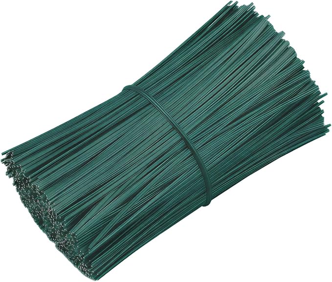 200 PCS Twist Ties for Plants, 7.8 Inch Garden Twist Ties Reusable Green Cable Tie with Rugged Metal Innercores for Bread Cake Pop Candy Bags Cable Organization Christmas Tree Gardening Decor