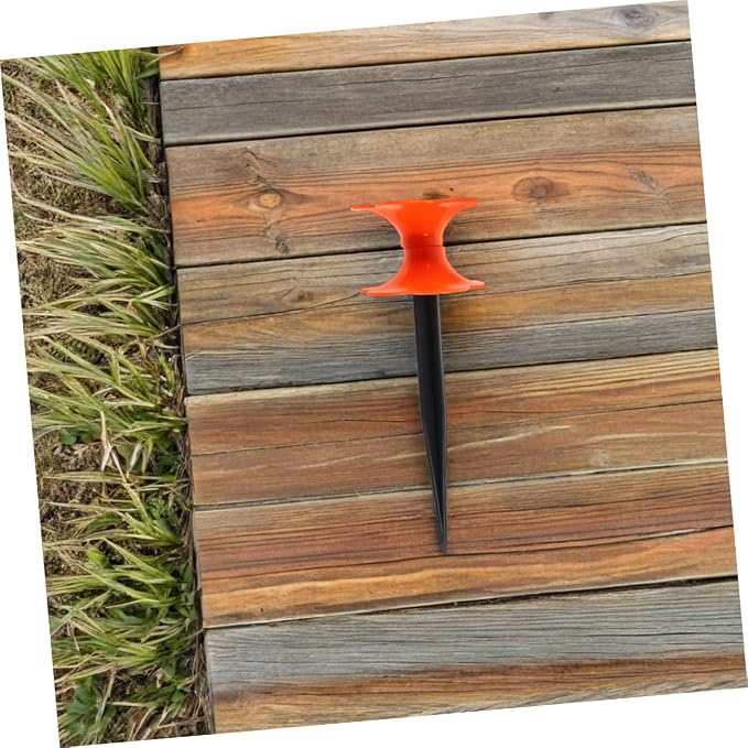4pcs Garden Hose Guide Spikes Water Tubing Holder Stakes for Efficient Hose Direction Gardens and Flower Beds Easy Installation for Outdoor Use