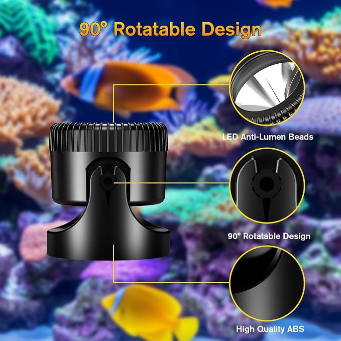 POPOSOAP 3-in-1 Solar Pond Lights, Warm White Underwater Pond Lights, IP68 Waterproof LED Fountain Lights for for Pond, Fountain, Pool Waterfall Decoration Garden Patio (3 Lights)-P63H