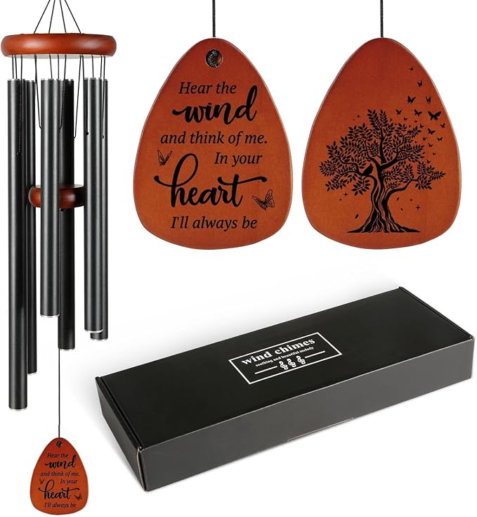 SteadStyle Sympathy Gifts for Loss of Loved One - Memorial Gifts Wind Chimes, Gifts for Who Loss of Dad, Mom, Brother, Friend, Sympathy Bereavement Gift Baskets Home Outdoor Garden Patio Decor (36 IN)