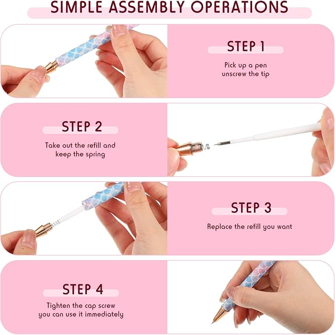 Epakh Weeding Pen, 2 Pieces Metal Vinyl Air Release Tool for DIY Crafts, Retractable Fine Point Writing Instrument