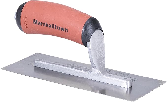 MARSHALLTOWN Mini Trowel, 8 Inch x 3 Inch Carbon Steel Blade, Finish Concrete Steps, Countertops and More, Made in the USA, 11D