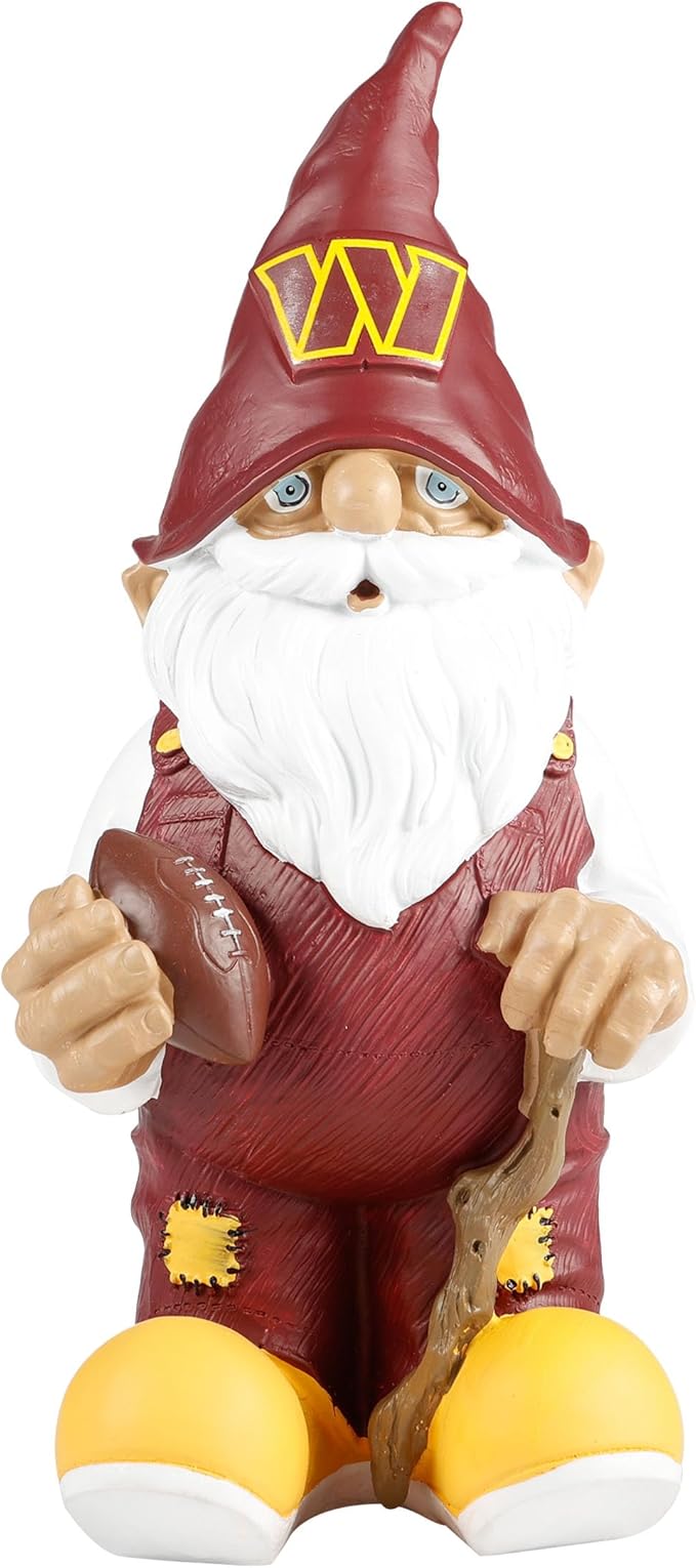 NFL Resin 11.5" Team Logo Outdoor Garden Statue Gnome