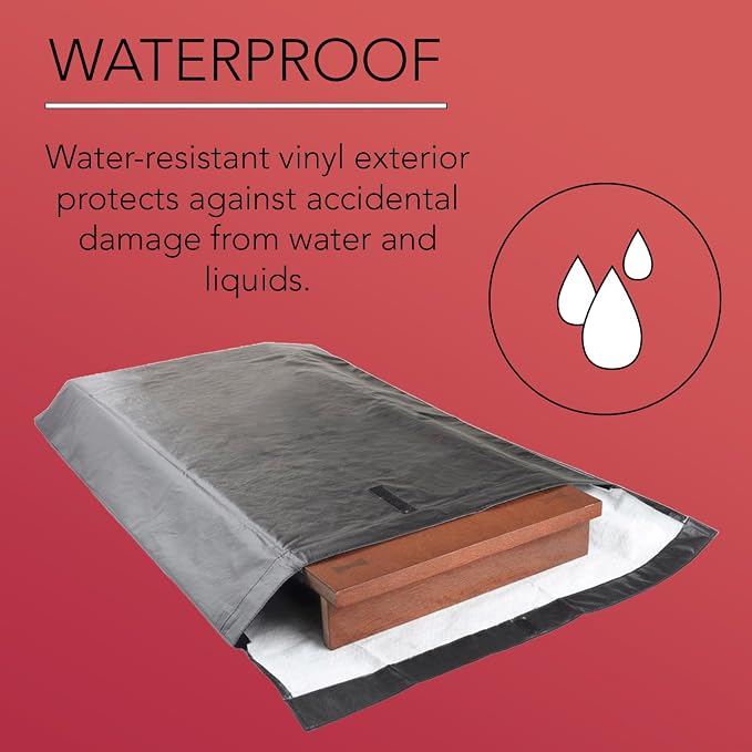 LAMINET Premium Heavy Duty Table Leaf Storage Bag Water, Scratch Resistant. Extra Thick Waterproof Exterior Flannel Backing. Store Your Table Leaves Safely. Holds Leaves up to 20" Wide. 4 Pack